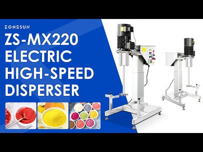 ZONESUN ZS‑MX220 Electric Lifting Disperser Mixer Mixing & Dispersion Solution for Production