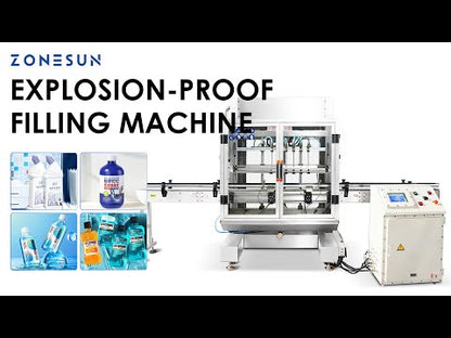 ZONESUN ZS-YTEX1 Automatic Explosion Proof 6 Nozzles Gravity Filler