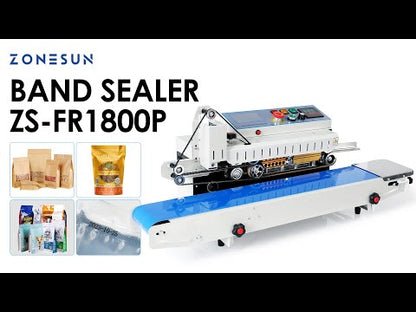 ZONESUN ZS-FR1800P Automatic Bag Sealer with Built-in Inkjet Printer