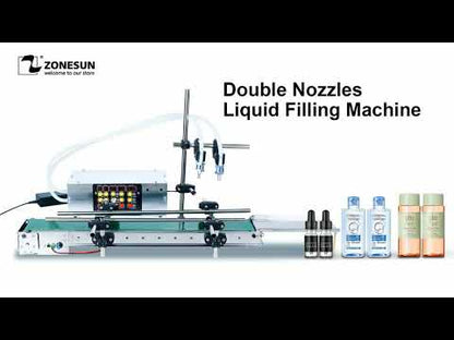 ZONESUN ZS-DPYT200 2 Nozzles Diaphragm Pump Liquid Filling Machine