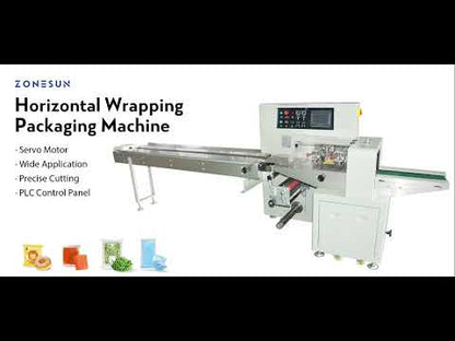 ZONESUN Horizontal Plastic Bag Pouch Wrapping Machine