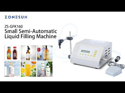 ZONESUN GFK-160 Diaphragm Pump Water Oil Liquid Filling Machine