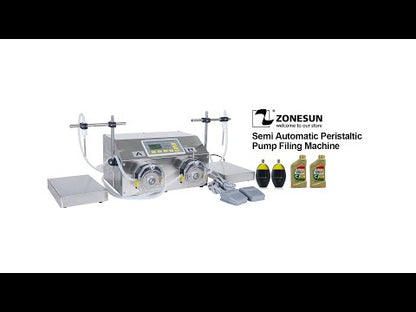 ZONESUN ZS-PP532W Liquid Weighing Filling Machine with Dual Nozzles
