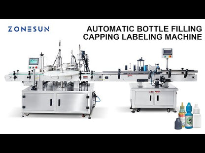 ZONESUN ZS‑FAL180A10 Eye Drops Filling Capping Labeling Packaging Line