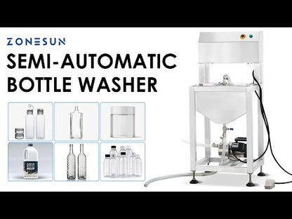 ZONESUN ZS-WB2S Semi-Automatic Dual Head Bottle Washer