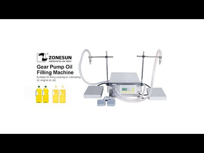 ZONESUN ZS-GP632 Dual-Nozzle Oil Filling Machine with Weighing