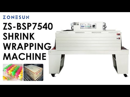 ZONESUN ZS-BSP7540 Heat Shrink Wrap Machine with Built-in Shrink Tunnel