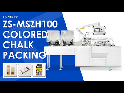 ZONESUN ZS-MSZH100 Automatic Cartoning Machine for Color Chalk and Pencils