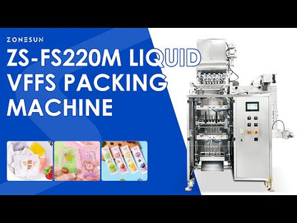 ZONESUN ZS-FS220M Liquid Sachet Filling Sealing Machine Multi-Lane VFFS Packer