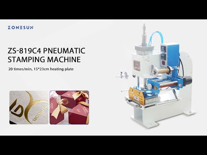 ZONESUN ZS-819C4 Pneumatic Stamping Machine for Leather and More