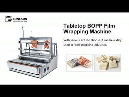 ZONESUN ZS-ACW88 Manual Cellophane Wrapping Machine for Boxes
