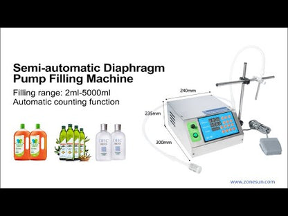 ZONESUN ZS-YTDP1 Semi-automatic Diaphragm Pump Liquid Filling Machine