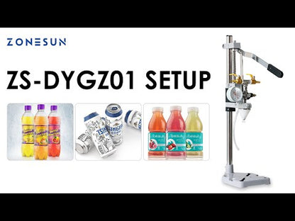 ZONESUN ZS-DYGZ01 Manual Equipressure Beer Bottle Can Filling Machine