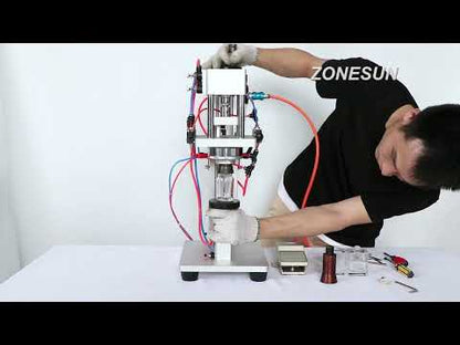 Tappatrice pneumatica per bottiglie di profumo ZONESUN ZS-YG08 13/15/18 / 20mm