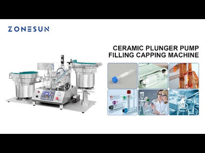 ZONESUN ZS-XBFC25S Auto Ceramic Pump Liquid Filling Capping Machine