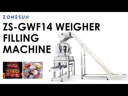 ZONESUN ZS-GWF14 Automatic 14-Head Weighing and Filling Machine for Food Packing