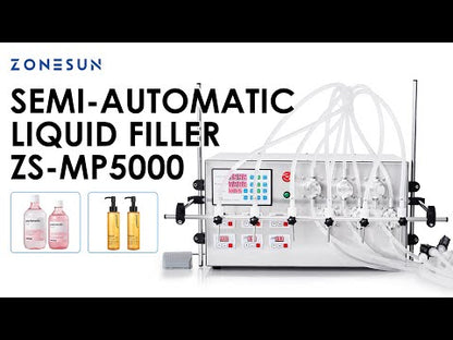 ZONESUN ZS-MP5000 Semi-automatic 6 Nozzles Magnetic Pump Filler