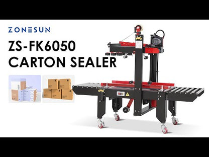 ZONESUN ZS‑FK6050 Automatic Double Sides Carton Sealing Machine
