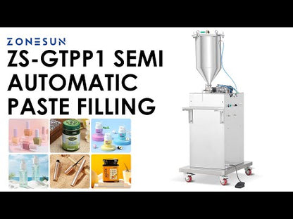 ZONESUN ZS-GTPP1 Semi Automatic Piston Pump Paste Filling Machine