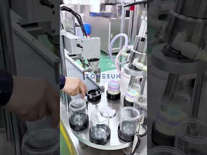 ZONESUN ZS-VTRPF4 Automatic 4-Color Cosmetic Cream Filling Machine for Jars