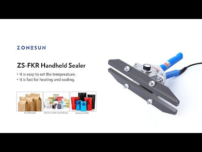 ZONESUN ZS‑FKR200C Portable Hand‑held Heat Sealer for Foil Film
