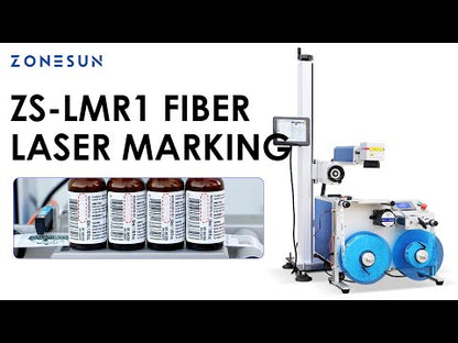Zonesun ZS‑LMR1 Roll to Roll Label Rewinder with Laser Coding System