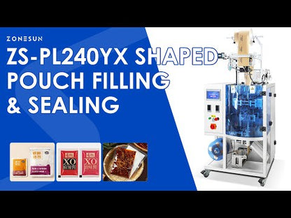 ZONESUN ZS-PL240YX Shaped Pouch VFFS Liquid Filling and Sealing Machine