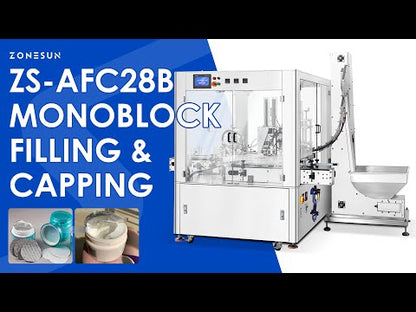 ZONESUN ZS-AFC28B Automatic Lotion Paste Filling Cap Capping Machine