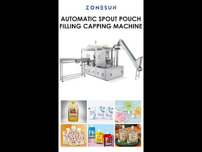Tappatrice per riempimento di liquidi con busta automatica ZONESUN ZS-AFC6YL