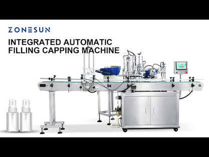 ZONESUN ZS‑AFC9 Perfume Bottle Filling&Capping Machine with Cap Feeder