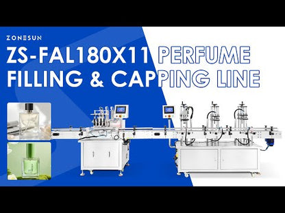 ZONESUN ZS-FAL180X11 Perfume Bottle Filling Capping Production Line Cosmetic Liquid Filling Equipment