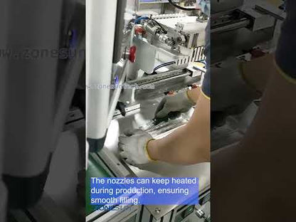 ZONESUN ZS-GTL12 Automatic Heated Paste Filling Machine for Cosmetics