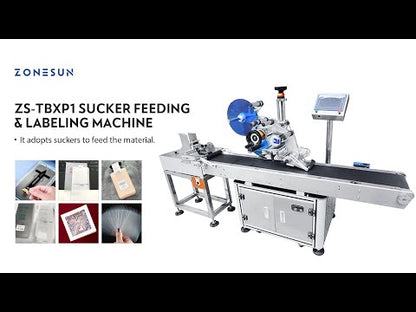 ZONESUN ZS‑TBXP1 Flat Surface Sucker Feeding & Labeling Machine