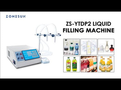 ZONESUN ZS‑YTDP2 Electric 2‑Nozzle Oil‑Free Liquid Filling Machine