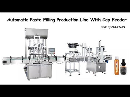 ZONESUN ZS-FAL180A7 Paste Liquid Filling Capping Machine with Feeder