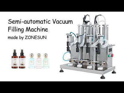 ZONESUN ZS-YTZL500 Semi-auto 4 Nozzles Vacuum Perfume Filling Machine