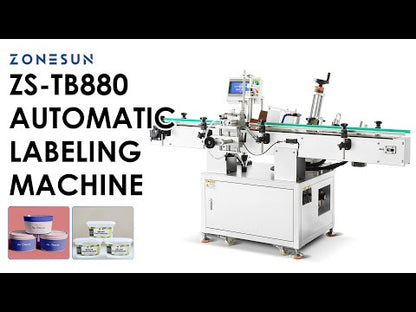 ZONESUN ZS-TB880 Automatic Tapered Bottle Labeling Machine