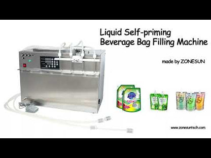 ZONESUN ZS-MPSP4 4 Nozzles Spout Pouch Liquid Filling Machine