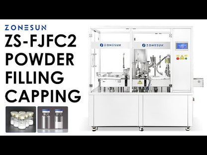 Zonesun ZS-FJFC2 Automatic Dual‑Station Powder Vial Filling &Capping Machine
