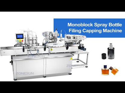 ZONESUN ZS-AFC46 Automatic Perfume Toner Body Mist Spray Bottle Filling Capping Machine
