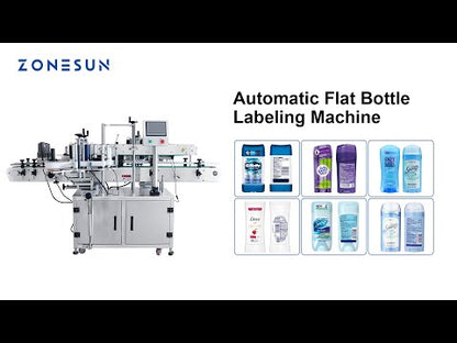 ZONESUN ZS-TB301 Automatic Double Labeling Machine for Square Bottles