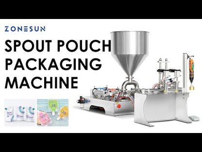 ZONESUN ZS-GTSP2 Semi Automatic Spout Pouch Filling Capping Machine