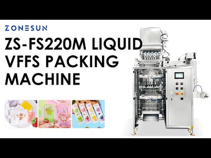 ZONESUN ZS-FS220U Automatic VFFS Sachet Packing Machine for Liquids & Pastes