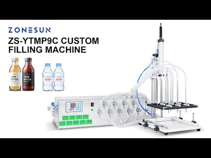 ZONESUN ZS-YTMP9C Pneumatic 9 Nozzles Magnetic Pump Filling Machine