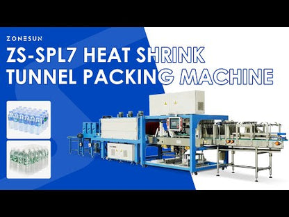 ZONESUN ZS-SPL7 Automatic PE Film Heat Shrink Machine Bottled Shrink Wrapper