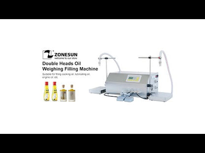 ZONESUN ZS-GP262W Dual-Head Oil Filling & Weighing Machine