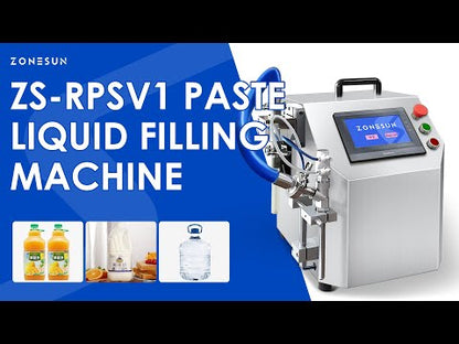 ZONESUN ZS-RPSV1 Semi-auto Rotor Pump Paste Filling Machine
