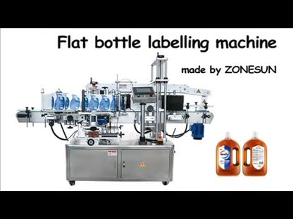 ZONESUN Double-sided Labeling Machine for Square Bottles