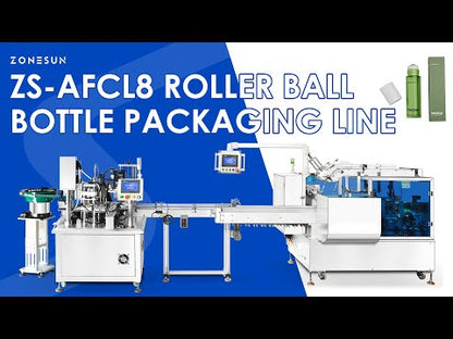ZONESUN ZS-AFCL8 Automatic Roll-on Bottle Filling Capping Cartoning Equipment