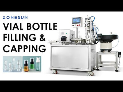 ZONESUN ZS-AFC15 Automatic Peristaltic Pump Filling Capping Machine
